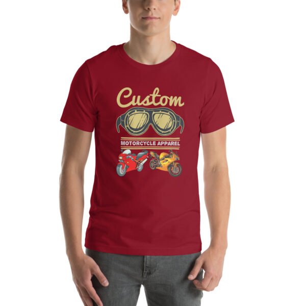 Custom Motorcycle Apparel T-Shirt – Vintage Biker Gear - Unisex t-shirt - Image 31