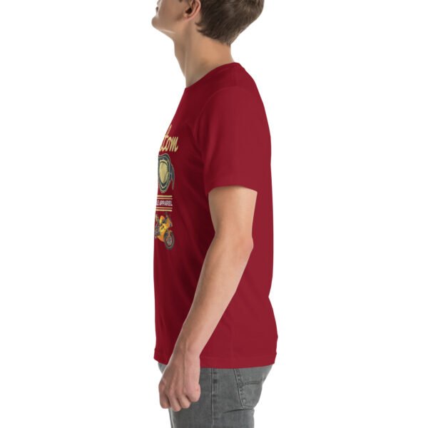 Custom Motorcycle Apparel T-Shirt – Vintage Biker Gear - Unisex t-shirt - Image 33