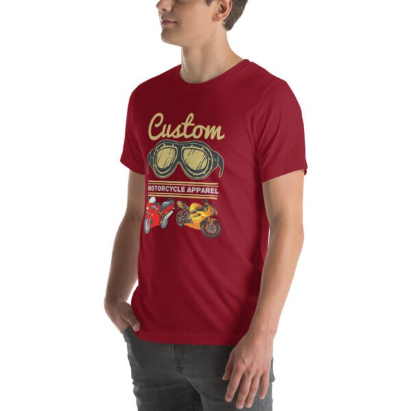 Custom Motorcycle Apparel T-Shirt – Vintage Biker Gear - Unisex t-shirt - Image 34