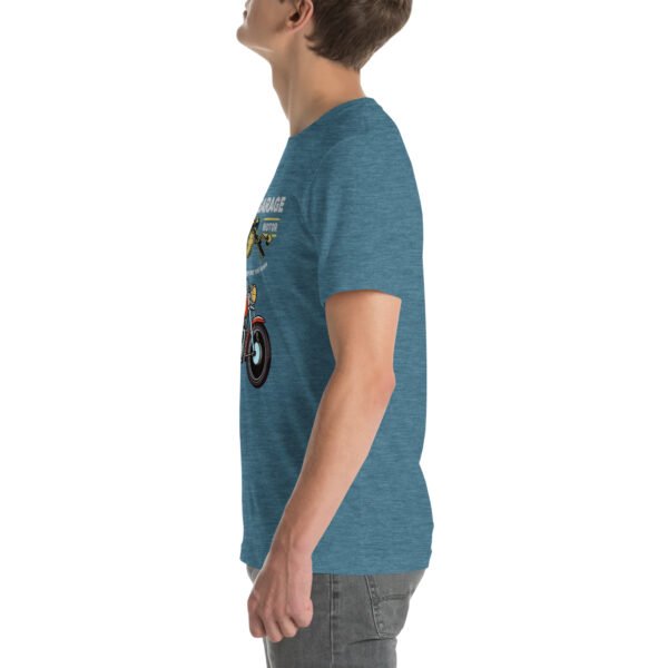 Retro Biker Garage T-Shirt – Classic Motorcycle Enthusiast Tee - Unisex t-shirt - Image 18