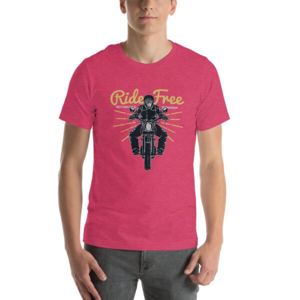 Vintage Motorcycle Rider T-Shirt – Classic Biker Tee for Adventure Lovers - Unisex t-shirt - Image 2