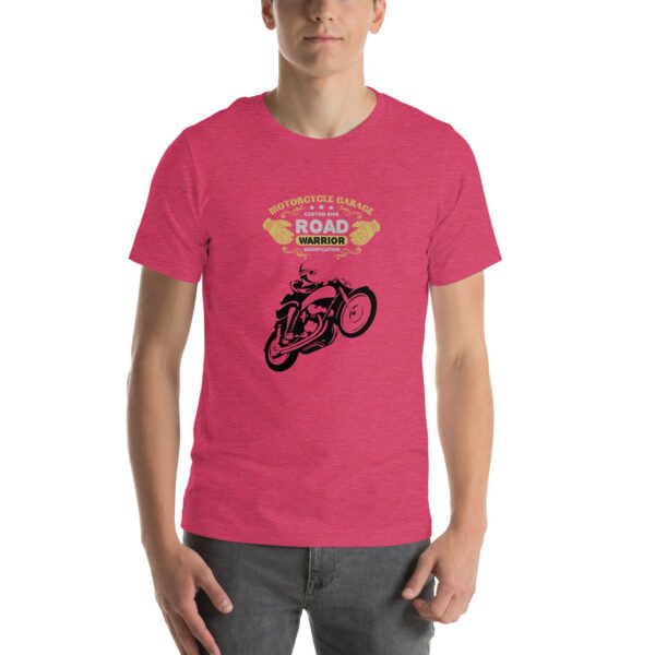 Road Warrior Motorcycle T-Shirt – Vintage Biker Apparel - Unisex t-shirt - Image 2