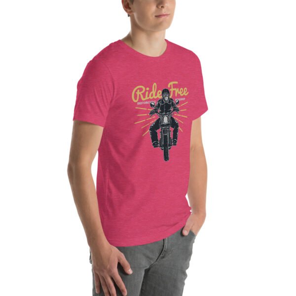 Vintage Motorcycle Rider T-Shirt – Classic Biker Tee for Adventure Lovers - Unisex t-shirt - Image 7