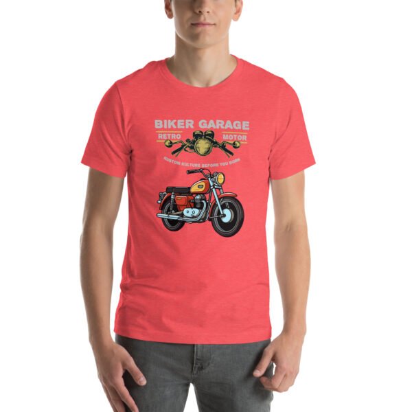 Retro Biker Garage T-Shirt – Classic Motorcycle Enthusiast Tee - Unisex t-shirt - Image 42