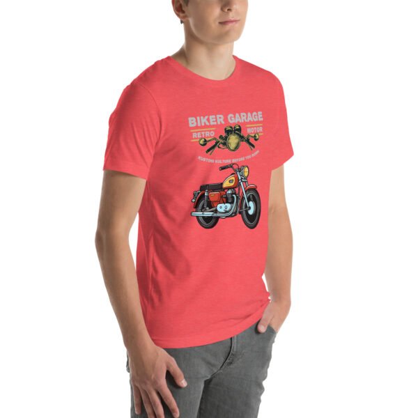 Retro Biker Garage T-Shirt – Classic Motorcycle Enthusiast Tee - Unisex t-shirt - Image 40