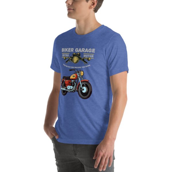 Retro Biker Garage T-Shirt – Classic Motorcycle Enthusiast Tee - Unisex t-shirt - Image 26
