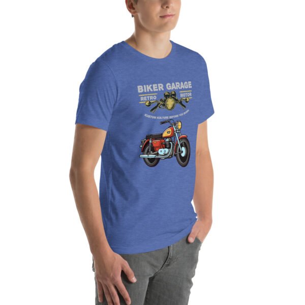 Retro Biker Garage T-Shirt – Classic Motorcycle Enthusiast Tee - Unisex t-shirt - Image 28