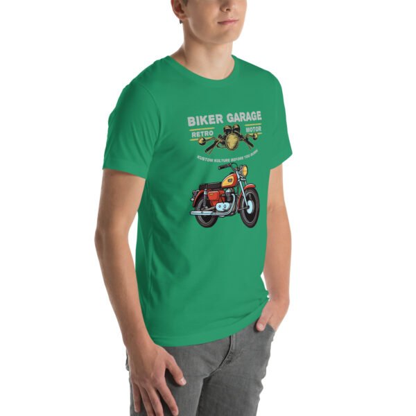 Retro Biker Garage T-Shirt – Classic Motorcycle Enthusiast Tee - Unisex t-shirt - Image 49