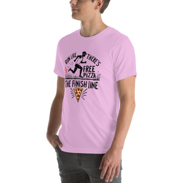 Funny Running Design - "Run Like There’s Free Pizza at the Finish Line" - Unisex t-shirt - Image 16