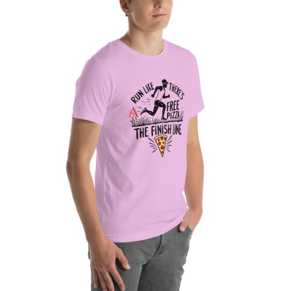 Funny Running Design - "Run Like There’s Free Pizza at the Finish Line" - Unisex t-shirt - Image 18