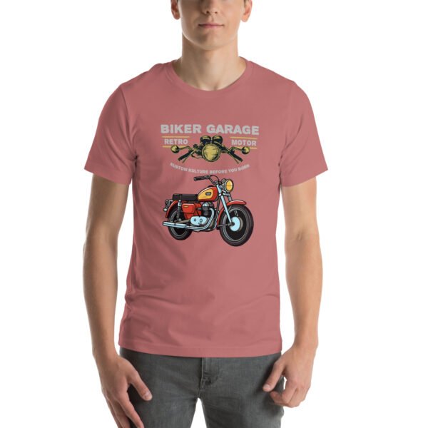 Retro Biker Garage T-Shirt – Classic Motorcycle Enthusiast Tee - Unisex t-shirt - Image 51