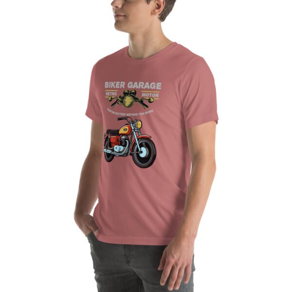 Retro Biker Garage T-Shirt – Classic Motorcycle Enthusiast Tee - Unisex t-shirt - Image 54