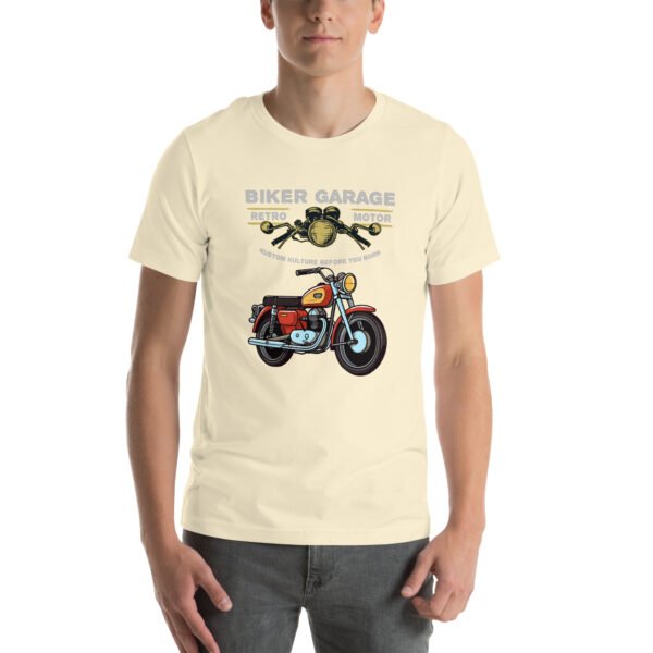 Retro Biker Garage T-Shirt – Classic Motorcycle Enthusiast Tee - Unisex t-shirt - Image 85
