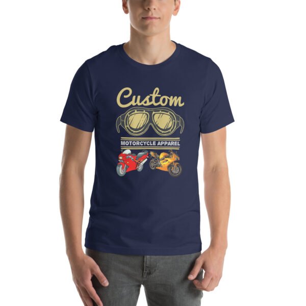 Custom Motorcycle Apparel T-Shirt – Vintage Biker Gear - Unisex t-shirt - Image 25