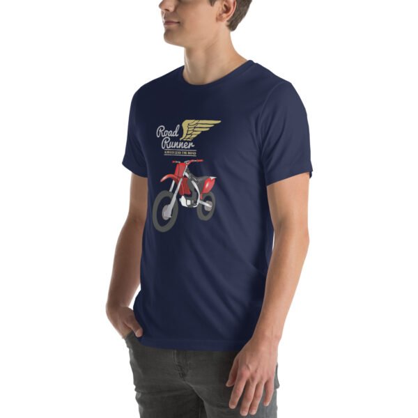 Road Runner Motorcycle T-Shirt – Dirt Bike Rider Apparel - Unisex t-shirt - Image 28