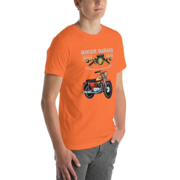 Retro Biker Garage T-Shirt – Classic Motorcycle Enthusiast Tee - Unisex t-shirt - Image 76