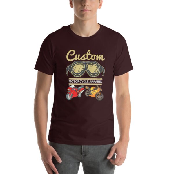 Custom Motorcycle Apparel T-Shirt – Vintage Biker Gear - Unisex t-shirt - Image 13