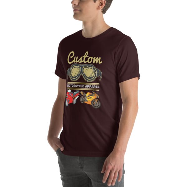 Custom Motorcycle Apparel T-Shirt – Vintage Biker Gear - Unisex t-shirt - Image 16