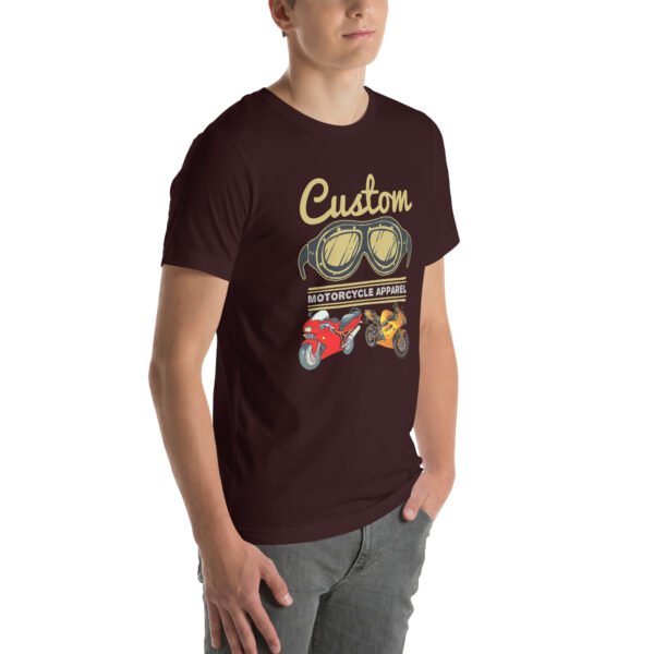 Custom Motorcycle Apparel T-Shirt – Vintage Biker Gear - Unisex t-shirt - Image 18