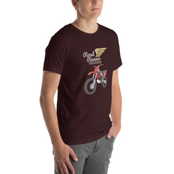 Road Runner Motorcycle T-Shirt – Dirt Bike Rider Apparel - Unisex t-shirt - Image 18