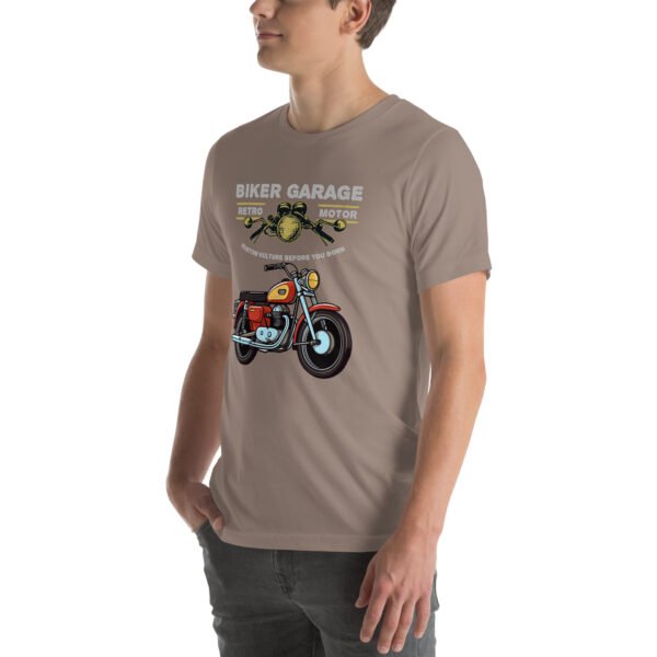 Retro Biker Garage T-Shirt – Classic Motorcycle Enthusiast Tee - Unisex t-shirt - Image 67