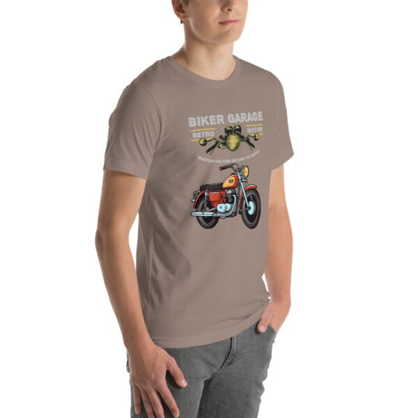 Retro Biker Garage T-Shirt – Classic Motorcycle Enthusiast Tee - Unisex t-shirt - Image 69
