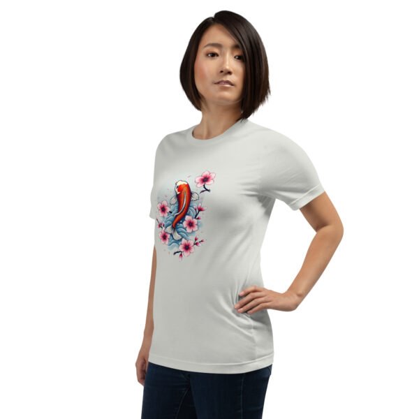 Koi Fish with Cherry Blossoms - Japanese Art - Unisex t-shirt - Image 76