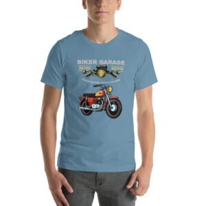 Retro Biker Garage T-Shirt – Classic Motorcycle Enthusiast Tee - Unisex t-shirt