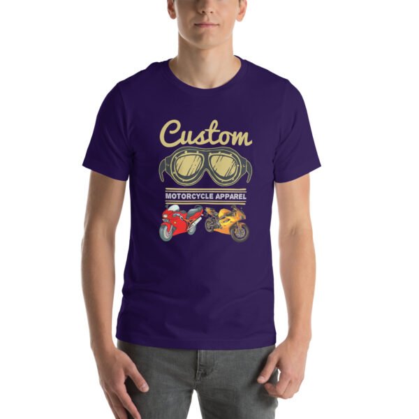 Custom Motorcycle Apparel T-Shirt – Vintage Biker Gear - Unisex t-shirt - Image 24