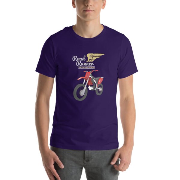 Road Runner Motorcycle T-Shirt – Dirt Bike Rider Apparel - Unisex t-shirt - Image 24