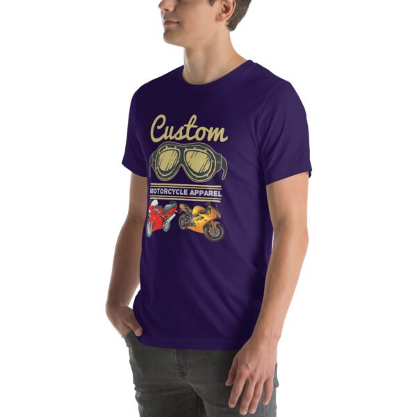 Custom Motorcycle Apparel T-Shirt – Vintage Biker Gear - Unisex t-shirt - Image 21
