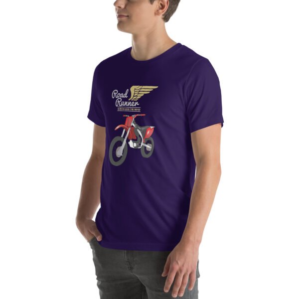 Road Runner Motorcycle T-Shirt – Dirt Bike Rider Apparel - Unisex t-shirt - Image 21