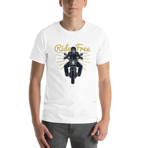 Vintage Motorcycle Rider T-Shirt – Classic Biker Tee for Adventure Lovers - Unisex t-shirt - Image 73