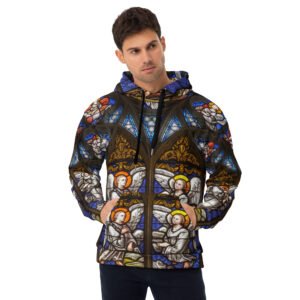 Stained Glass Angel Gothic Design - Unisex Hoodie