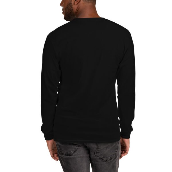 I Like Weed, My Cat & Maybe 3 People - Funny Cat Lover Design - Men’s Long Sleeve Shirt - Image 2