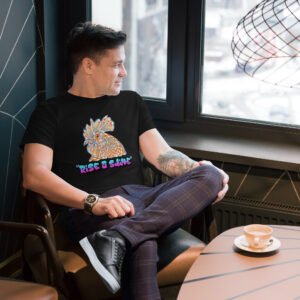Rise & Shine – Artistic Rooster Graphic Design for Apparel & Prints - Men's premium cotton t-shirt