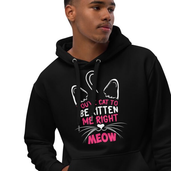 You’ve Cat to Be Kitten Me Right Meow - Funny Cat Pun - Premium eco hoodie - Image 2