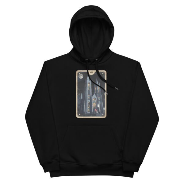 Gothic Cathedral Tarot Card - Premium eco hoodie