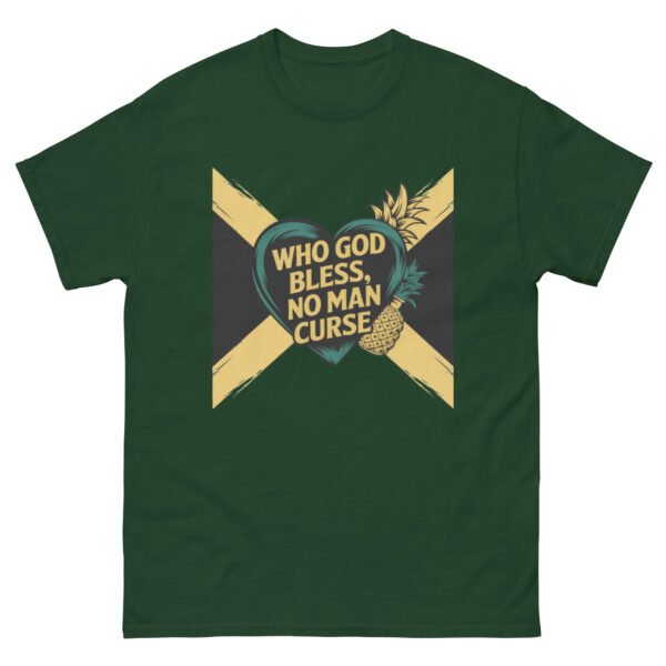 Who God Bless, No Man Curse - Jamaican-Inspired Designs - Unisex classic tee - Image 11