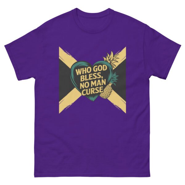 Who God Bless, No Man Curse - Jamaican-Inspired Designs - Unisex classic tee - Image 7