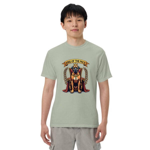 "'King of the Pack' with Regal Dog Design" - Unisex garment-dyed heavyweight t-shirt - Image 36