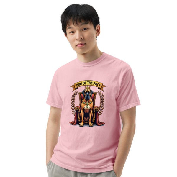 "'King of the Pack' with Regal Dog Design" - Unisex garment-dyed heavyweight t-shirt - Image 59