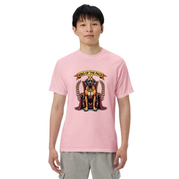 "'King of the Pack' with Regal Dog Design" - Unisex garment-dyed heavyweight t-shirt - Image 57