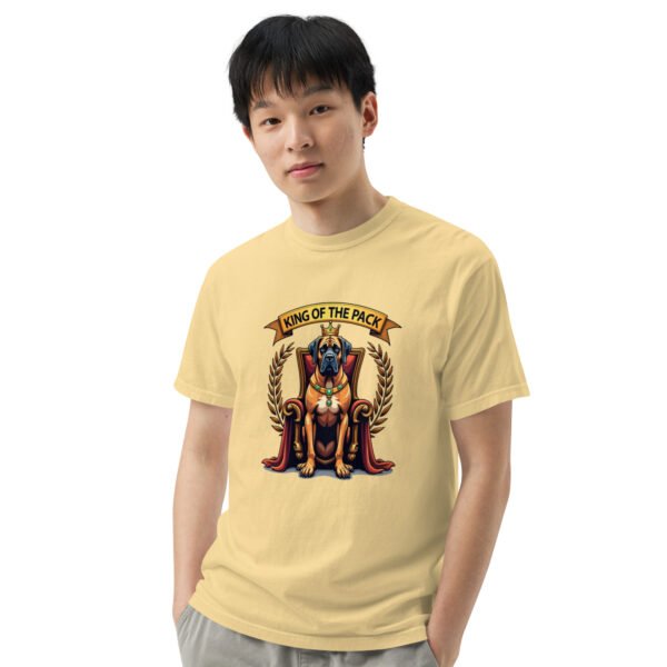 "'King of the Pack' with Regal Dog Design" - Unisex garment-dyed heavyweight t-shirt - Image 73