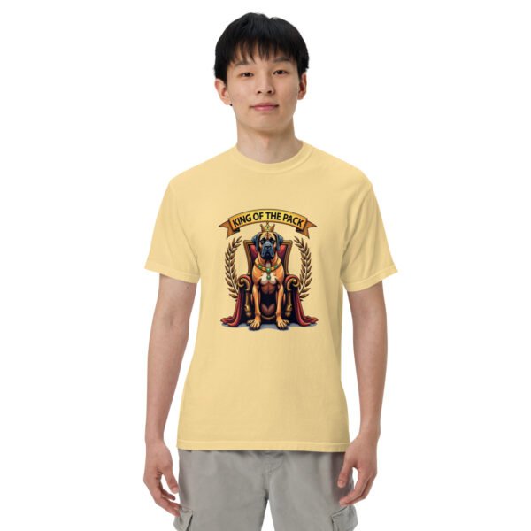 "'King of the Pack' with Regal Dog Design" - Unisex garment-dyed heavyweight t-shirt - Image 71