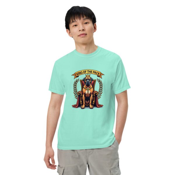 "'King of the Pack' with Regal Dog Design" - Unisex garment-dyed heavyweight t-shirt - Image 68
