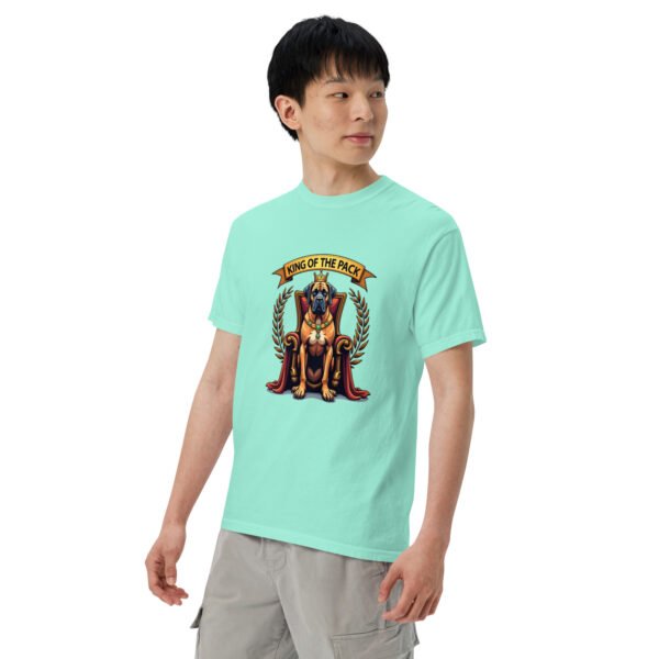 "'King of the Pack' with Regal Dog Design" - Unisex garment-dyed heavyweight t-shirt - Image 70