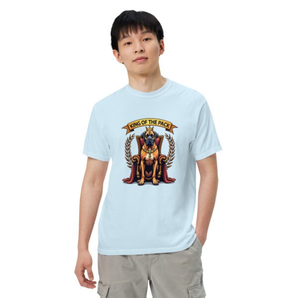 "'King of the Pack' with Regal Dog Design" - Unisex garment-dyed heavyweight t-shirt - Image 86