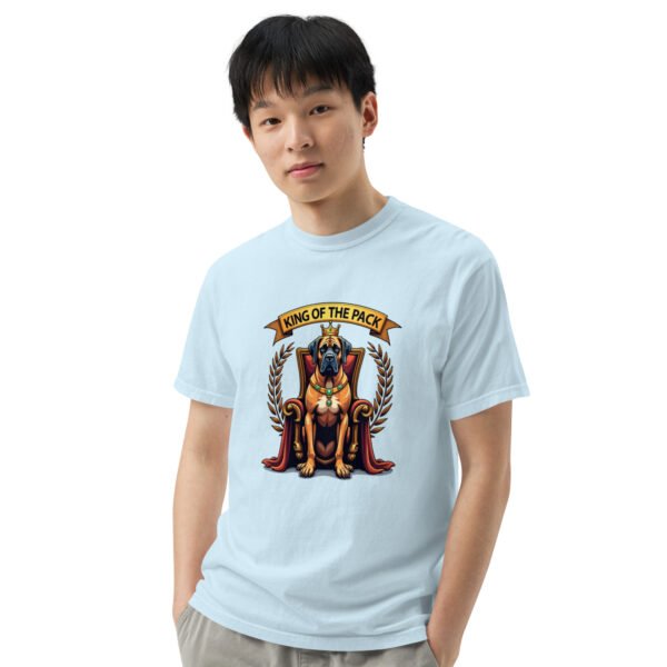 "'King of the Pack' with Regal Dog Design" - Unisex garment-dyed heavyweight t-shirt - Image 87