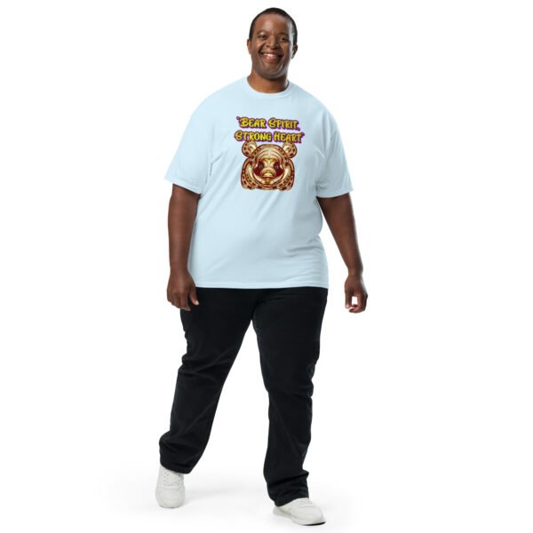 Bear Spirit, Strong Heart – Powerful Tribal Bear Artwork - Unisex garment-dyed heavyweight t-shirt - Image 34
